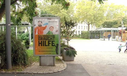 Plakataktion des Vereins Menschenkinder e.V. | Bildquelle: RTF.1