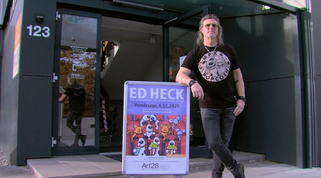 Ed Heck vor seiner Ausstellung | Bildquelle: RTF.1
