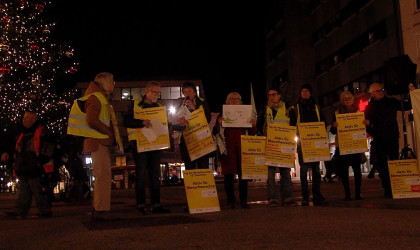 Demonstranten zum Tag der Menschenrechte | Bildquelle: RTF.1