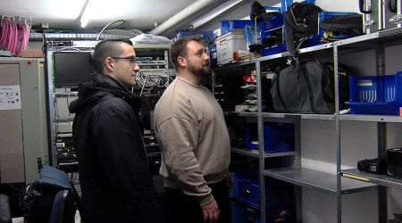 Maximilian Gerner mit Redakteur Christoph Hofer | Bildquelle: RTF.1