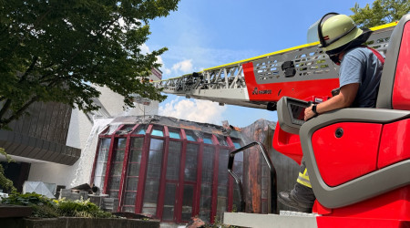 Brand Filderhalle | Bildquelle: Feuerwehr Leinfelden-Echterdingen