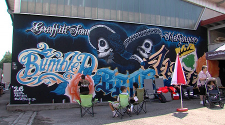 Graffiti-Kunstwerk beim Street-Art-Festival in Metzingen | Bildquelle: RTF.1