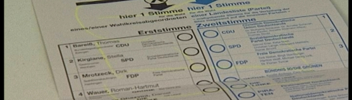 Wahlzettel für Bundestagswahl | Bildquelle: RTF.1