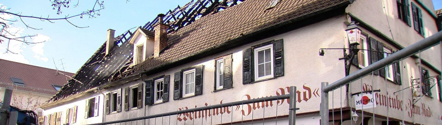 Brand in Metzinger Innenstadt | Bildquelle: RTF.1