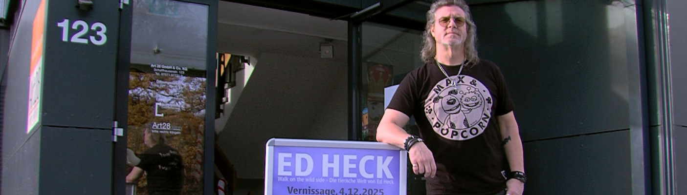 Ed Heck vor seiner Ausstellung | Bildquelle: RTF.1