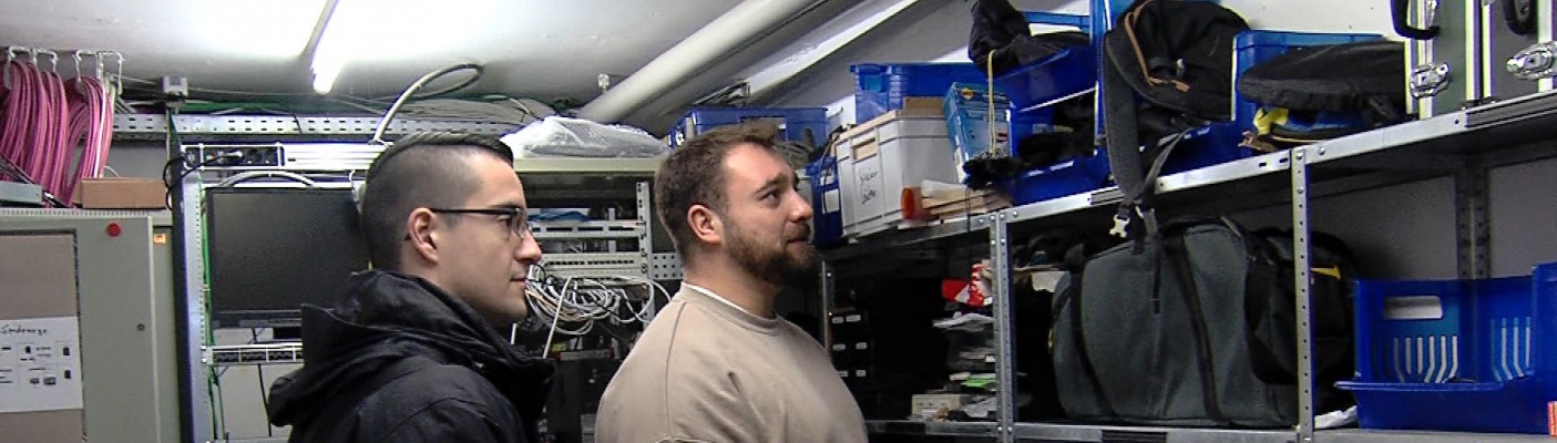 Maximilian Gerner mit Redakteur Christoph Hofer | Bildquelle: RTF.1