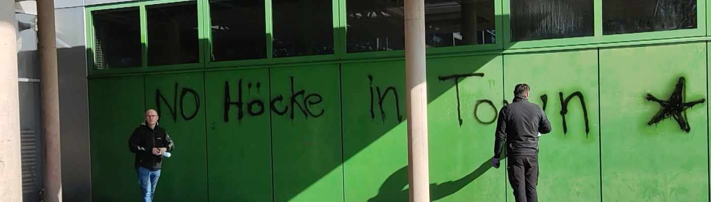 Besch&auml;digungen an Wittumhalle | Bildquelle: RTF.1