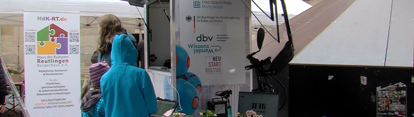 Das Mediabike auf dem Marktplatz | Bildquelle: RTF.1