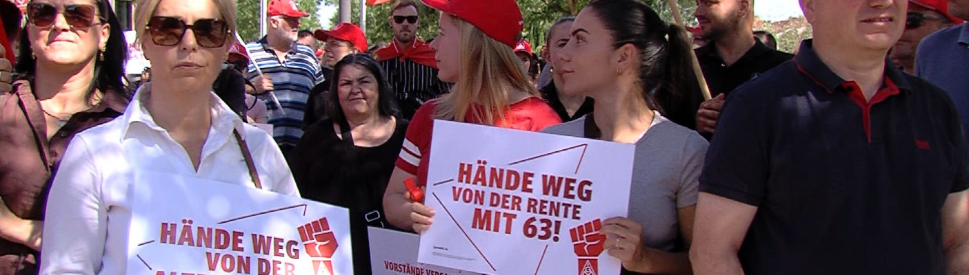IG Metall Kundgebung vor der Stadthalle Reutlingen | Bildquelle: RTF.1