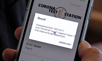 App Corona-Test Station | Bildquelle: RTF.1