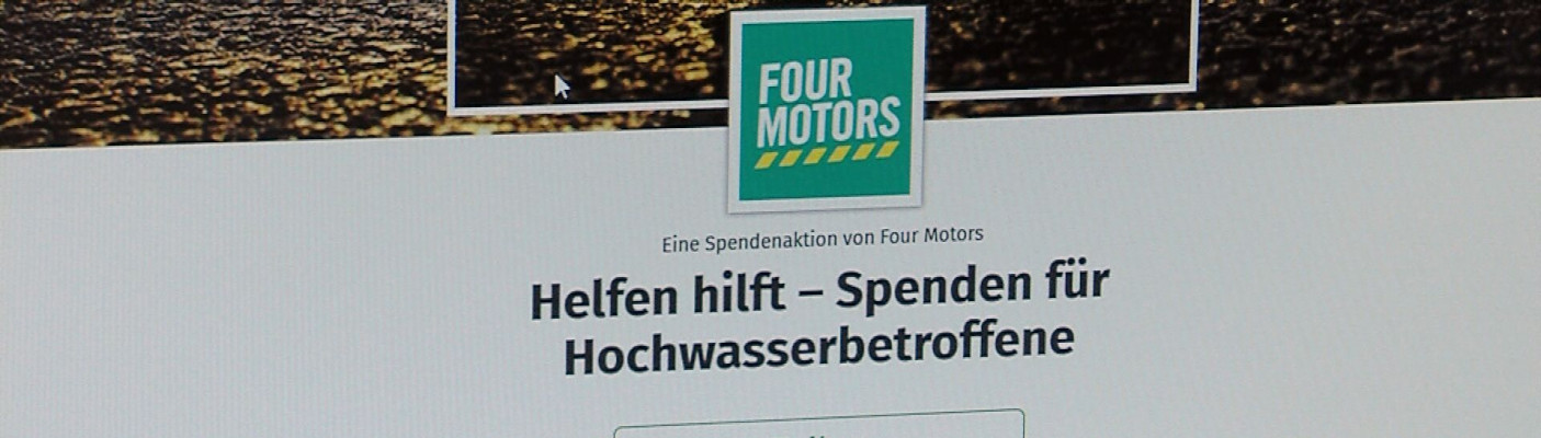 Spendenaktion Four Motors | Bildquelle: RTF.1