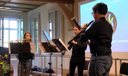 Musikgruppe bei der Eröffnung des Zentrums für frankophone Welten | Bildquelle: RTF.1